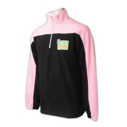 Z516   Design half chest pull sweater custom color matching sweater embroidered logo polar fleece tie sleeve    Enterprises lead silver chains Z516   Design half chest pull sweater custom color matching sweater embroidered logo polar fleece tie sleeve    Enterprises lead silver chains